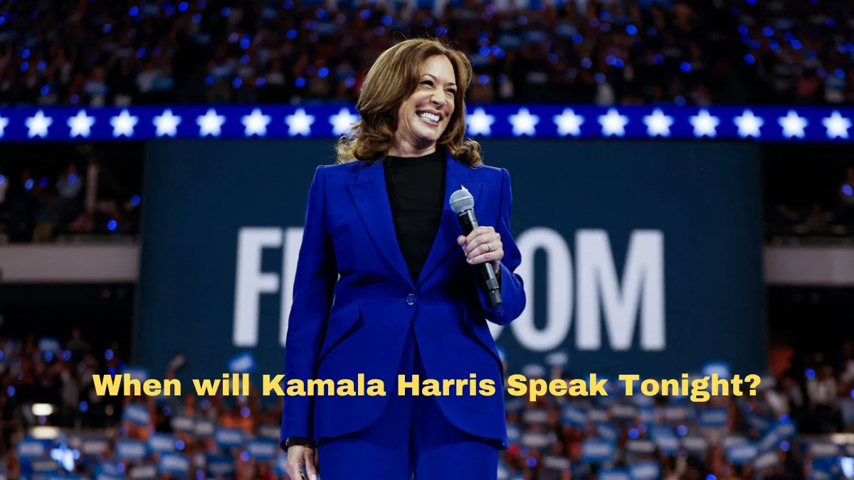 When will Kamala Harris Speak Tonight?